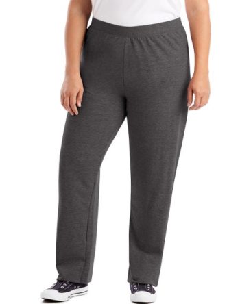 Hanes Just My Size EcoSmart Women's Fleece Sweatpants, Open Leg, 28.5 (Petite Plus Size) #OJ104