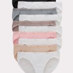 Hanes Women's Cotton Bikini Underwear, Cool Comfort, 10-Pack #PW42AS