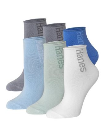 Hanes Originals Women's SuperSoft Mid Crew Socks, Extended Sizes, 6-Pairs #HWSM6P