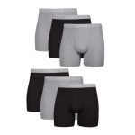 Hanes Comfort Flex Men's Cotton Boxer Brief Underwear, Moisture-Wicking, 6-Pack #2349K6