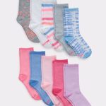 Hanes Ultimate Girls' Crew Socks, Fashion Assortment, 10-Pairs #GUFC10