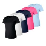Hanes Sport Cool DRI Women's Performance V-Neck T-Shirt, 5-Pack #O483V5