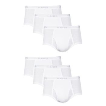 Hanes Men's White Brief Underwear, 6-Pack #2252P6