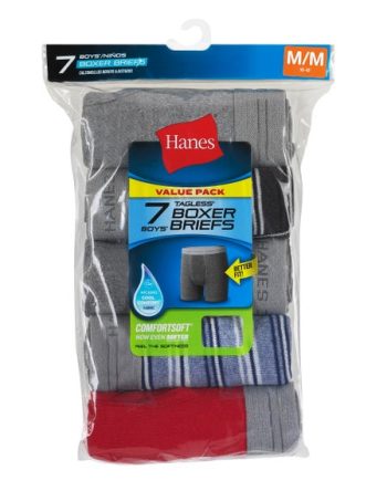 Hanes Comfort Flex Boys' Boxer Briefs Underwear, 7-Pack #B749V7