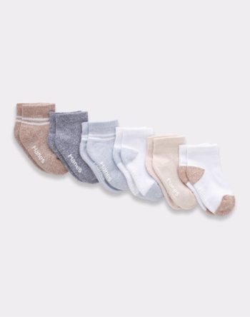 Hanes Pure Comfort Infant/Toddler Boys' Ankle Socks, Organic Cotton, 6-Pairs #TBPUA6